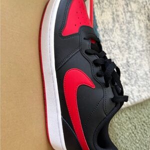 Nike Black Sneaker with Red Trim